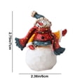 thumbnail image 3 of Figuras de Resina de Papá Noel y Muñeco de Nieve para Mesa | Decoración Festiva para Centros de Mesa y Repisas | Adornos Navideños Compactos Rojos para El Hogar y La Temporada, 3 of 6