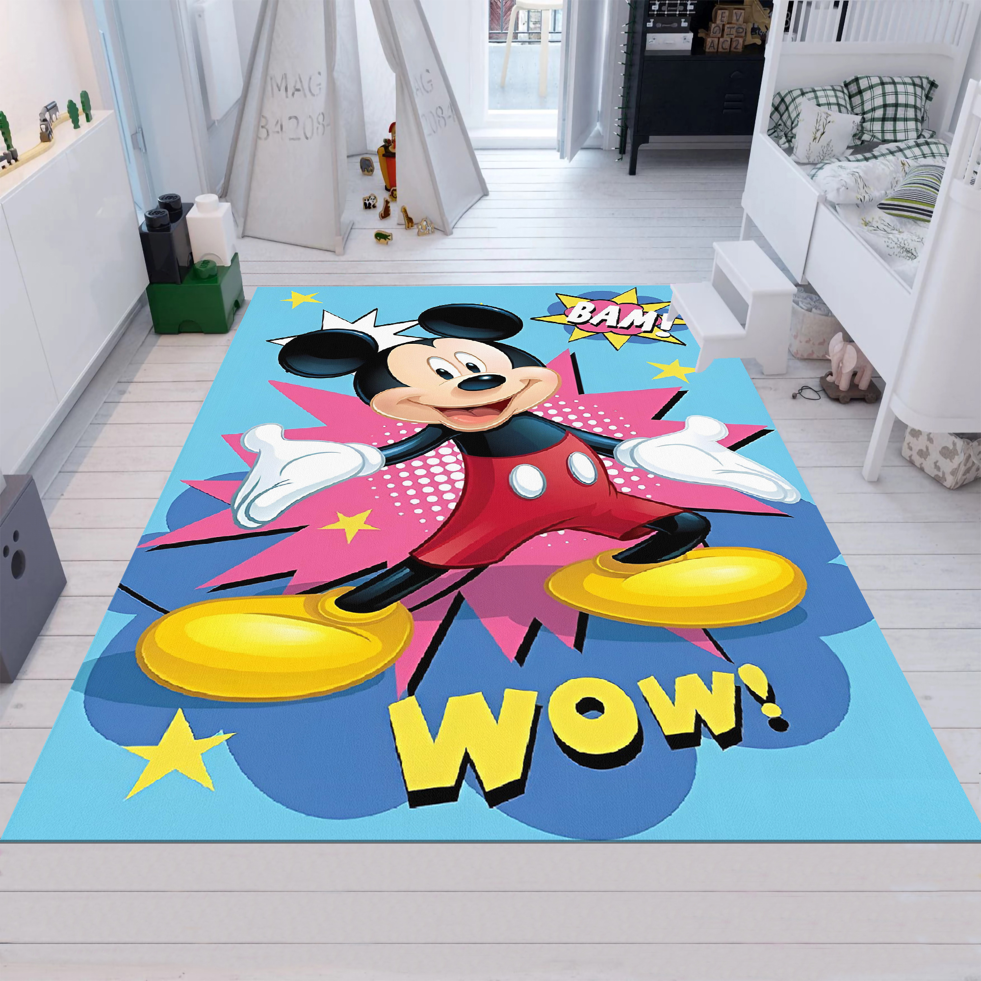 Dreammotif Mickey Mouse Inspired Modern Room Outdoor Popular Kids Room - High Quality, Soft and Durable, Perfect for Children's Room
