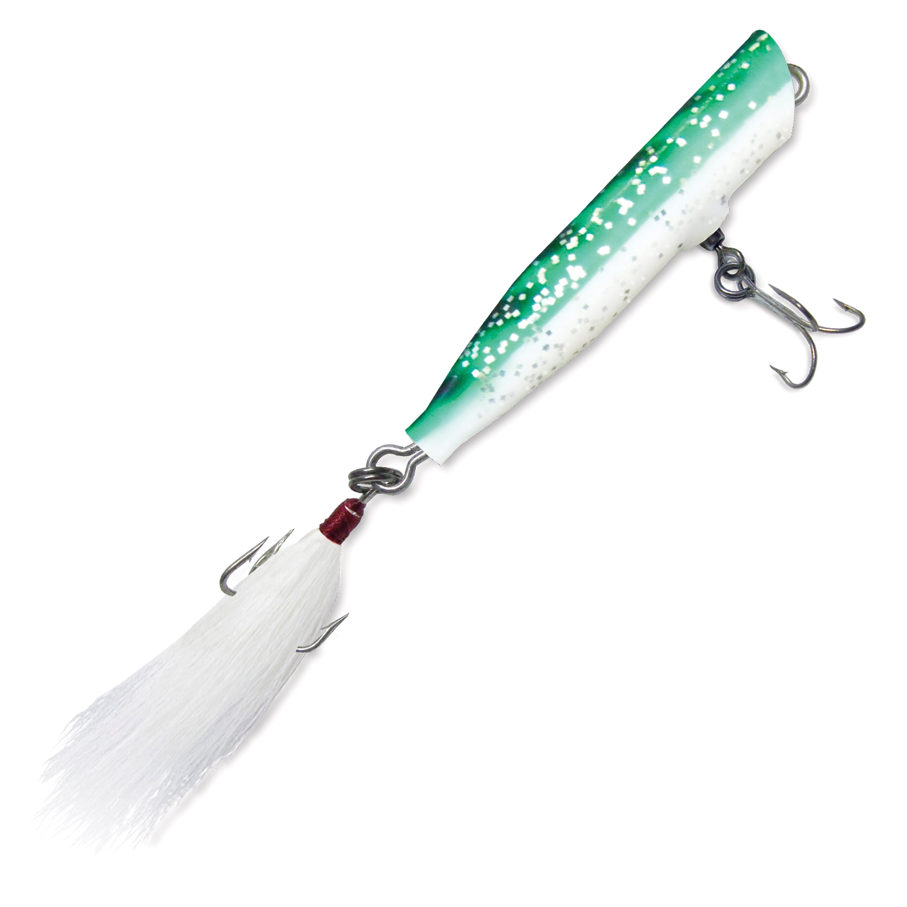 Atom Freshwater 1-1/4 oz, Striper Swiper, Top Water Popper Hard Bait Fishing Lure, Mackeral