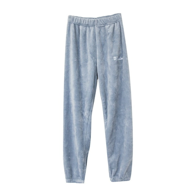 Fashion Women Solid Color High Waist Lounge Sweatshirt Home Long Pants