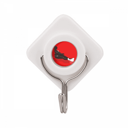 

Lie Down Red Beautiful Woman Adhesive Wall Hooks Hanging Self Sticky