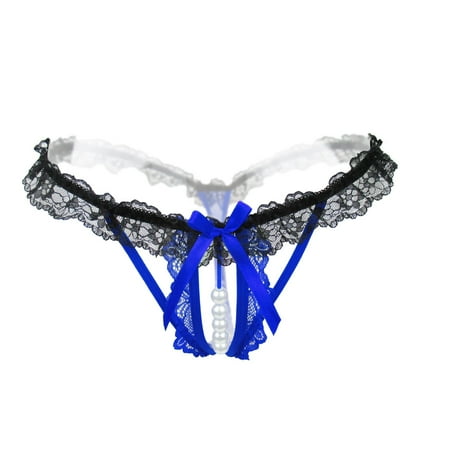 

Shpwfbe Underwear Women Hollow Pearls Lace Thong Panties Intimates Bu Valentines Day Gifts Lingerie For Women