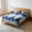 Multicolor M, variant on Flat Sheet With Grid Pattern Polyester Bed Sheet Double Or Twin Size 47.24x90.55 Inches 1 Piece