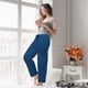 thumbnail image 5 of Balery Deep Blue Glitter Pantalones de pijama para mujer, pijamas ultraligeros, pantalones de estar por casa-Medium, 5 of 6