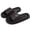 Black, variant on Cloud Slides for Women and Men, Hollow-out Drainage Holes, Soft EVA Non- Cushion House Slides, Bathroom Shower Shoes