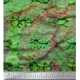 thumbnail image 1 of Soimoi Green Heavy Canvas Fabric Fish & Feather Animal Skin Decor Fabric Printed Yard 58 Inch Wide, 1 of 3