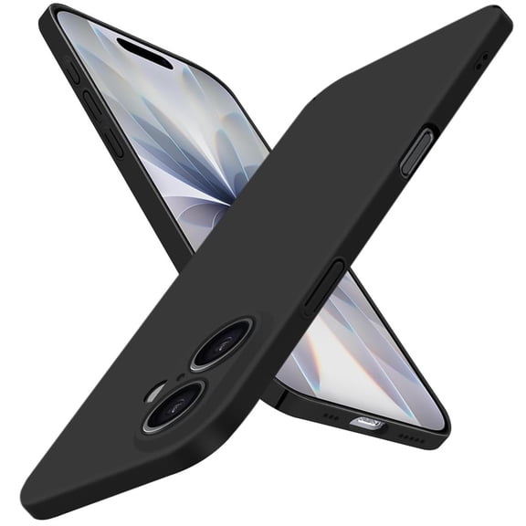 Dteck Slim Case for iPhone 16 Plus,Shockproof Matte PC Case Ultra-thin Back Phone Cover for iPhone 16 Plus,Black