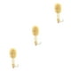 thumbnail image 4 of Seitruly Cepillo de sisal para colgar en la ducha, resistente al desgaste, cepillado en seco, herramienta para frotar, masaje de baño, exfoliante, amarillo 3piezas Seitruly CBP236612, 4 of 6