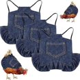 thumbnail image 1 of Chicken Saddle 3 Pack Hen Saddle Apron Chicken Vest Harnesses Hen Apron Wing Feather Protector With Elastic Straps Poultry Back Clothes For Duck Gees, 1 of 5