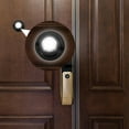 thumbnail image 2 of 1pcs Round Metal Doorbell Push Button Black Wired Lighted Up LED For Home Front Door 1.5 Inches Two Holes Doorbells New, 2 of 6
