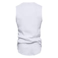thumbnail image 4 of BXINGOHAI Men's Bodybuilding Tank Tops Workout Gym Shirt Muscle Fitness Athletic Stretch Cotton Top White,L, 4 of 7