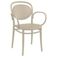 thumbnail image 1 of Compamia ISP258-DVR Fauteuil d'Extérieur en Résine Marcel TG de 17,3 Po, Taupe, 1 of 6