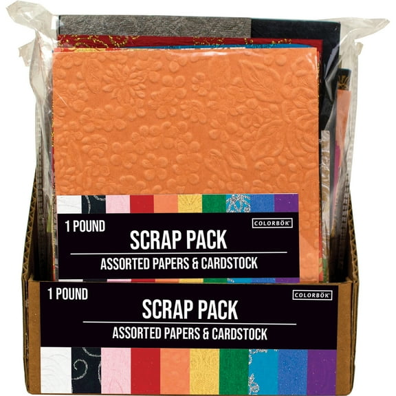 Colorbok Multicolor Scrap Pack Cardstock, 1lb