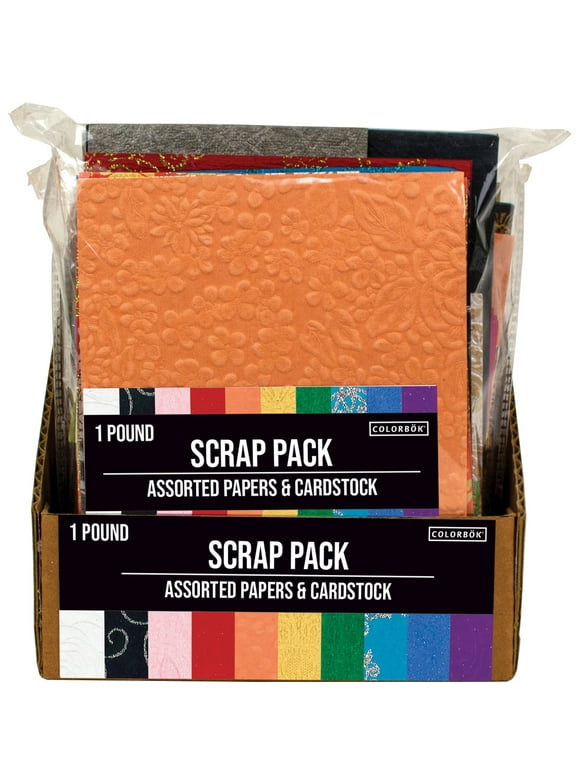 Colorbok Multicolor Scrap Pack Cardstock, 1lb