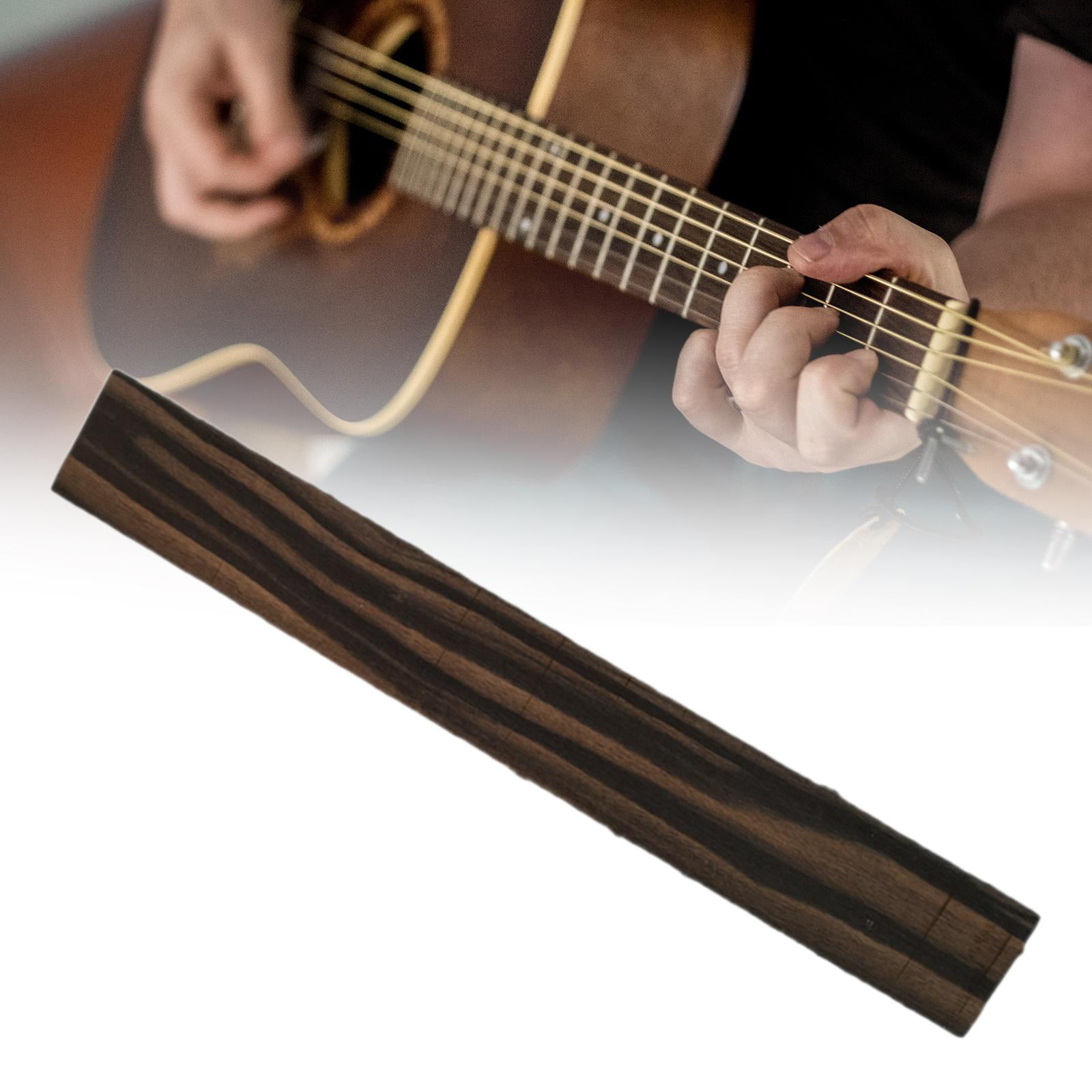 DIY Guitar Fretboard, Guitar Fingerboard Blank Fretboard, Replacement Parts Electric Guitar Fretboard, for Luthier DIY Acoustic Guitar