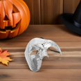 thumbnail image 3 of FELTECHELECTR Máscara de Halloween: Máscara de discoteca brillante para adultos, máscara de espejo para mascarada, para mujeres, hombres, DJ, escenario, bar, fiesta, decoración navideña, plateada., 3 of 5