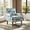 Blue, variant on AUU Gold and Grey Floral Accent Chair with Nailhead Trim, Upholstered Slipper Chair with Solid Wood Legs, Traditional Farmhouse Side Chair for Living Room