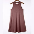 thumbnail image 4 of Robe d'Été pour Femmes 2024 Mode Grande Taille Printemps et Col Suspendu Jupe Grand Dos Robe Sans Manches Col Rond 50 % de Réduction!, 4 of 9