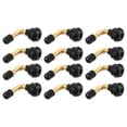 thumbnail image 1 of Unique Bargains 12pcs Car PVR70 Tubeless Tire Valve Stem Universal for Cars RV Bicycles Motorcycles Trailers Gold Tone, 1 of 8