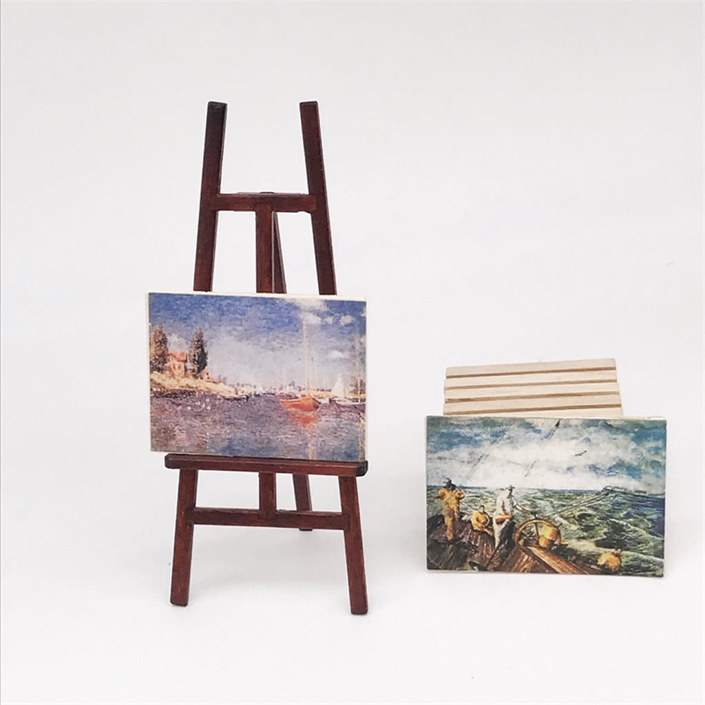 Fine Miniature furniture Dollhouse 1:12 scale Miniature in collectible easel