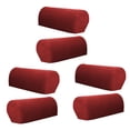 thumbnail image 1 of GUOOL 6 Pcs Housses d'Accoudoir de Canapé Lavables Protecteurs de Canapé Bordeaux Rouge, 1 of 8