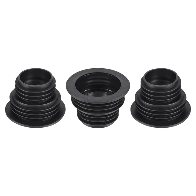 Tapón de sellado de manguera de desagüe Uxcell para cocina y baño, negro