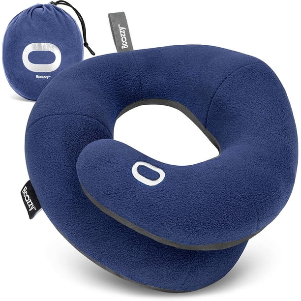 Almohada cervical de viaje BCOZZY para avión con doble soporte
