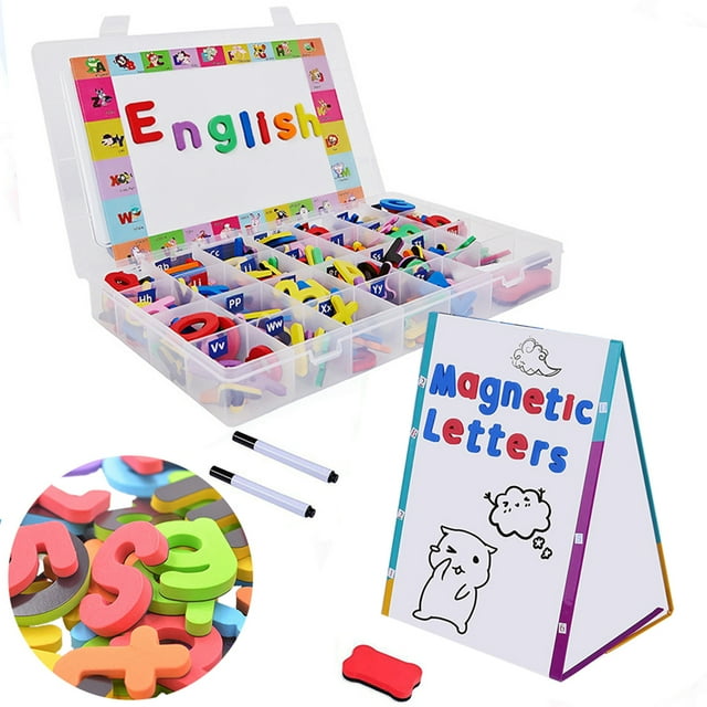 Bangcool Kids Magnetic Letter Kit Assorted Educational Letter Alphabet Magnet for School