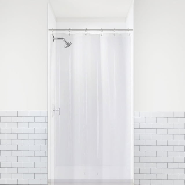 Forro para Cortina de Ducha PEVA Liba 36'x72' 8G Transparente Resistente Impermeable Antimoho