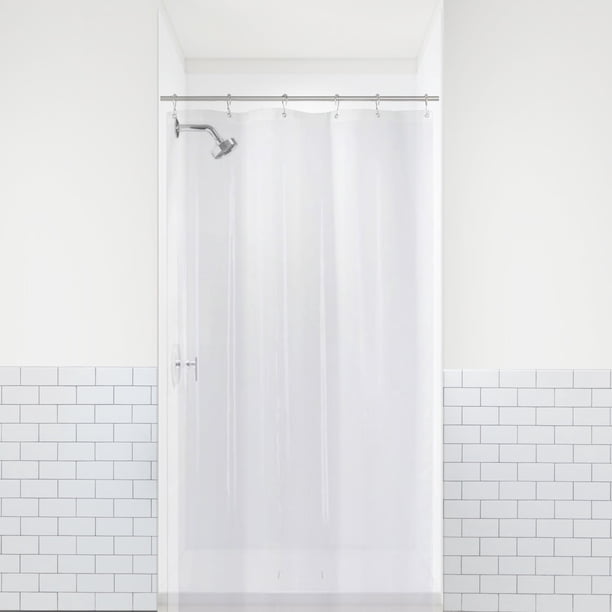 Forro para Cortina de Ducha PEVA Liba 36'x72' 8G Transparente Resistente Impermeable Antimoho
