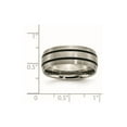 thumbnail image 2 of Chisel Titanium Enameled 8mm Satin Wedding Band Size 8.5 Female Adult, 2 of 2