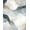 Blue Ivory Gold, Pattern 2, variant on ODIKA Under Contemporary Abstract Brushstroke Watercolor Tonal Full for Entryway, Kitchen, Laundry Room, Stain Resistant Thin Throw