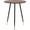 Brown, variant on NOBPEINT Round Modern Wooden Side Table, 28 Inches End Table with 3 Metal Legs (Brown)