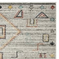 thumbnail image 5 of SAFAVIEH Adirondack Lesleigh Geometric Area Rug, Light Grey/Red, 9' x 12', 5 of 7
