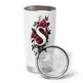 thumbnail image 4 of Floral Personalized 20oz Tumbler with Initial 'S', Stainless Steel Insulated Coffee Mug, Custom Travel Cup for Mom, Bridesmaid, Birthday, Wedding Celebration, 4 of 6