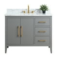 thumbnail image 5 of Vanity Art 42" Single Sink Bathroom Vanity Cabinet with Ceramic Countertop, 5 of 9