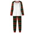 thumbnail image 4 of Womens Xmas Pajama Set Long Sleeve Shirt and Plaid Pants with Pocket Casual Christmas Sleepwear Cozy Nightwear Loose Fit Pjs Cute Holiday Lounge Wear, 4 of 5