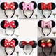 thumbnail image 2 of Diadema de Mickey y Minnie para fiestas, lazo de Mickey Mouse, diadema negra con orejas, accesorios navideños para el cabello, 2023, 2 of 5