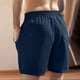 thumbnail image 5 of Pantalones Cortos de la Cintura Elástica con Bolsillos de la Moda Casual, Al Aire Libre Primavera Verano Pantalones Cortos para Hombres, 5 of 9