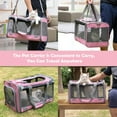 thumbnail image 5 of Soft-Sided Pet Carrier for Large Cats & Small Dogs, Airline Approved, Collapsible Portable Travel Carrier, Breathable Durable Privacy Pet Bag, Multiple Colors Cat Accessories, 5 of 34