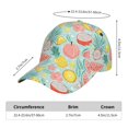 thumbnail image 2 of Sikiie Bright Peach Unisex Vintage Washed Unstructured Baseball Cap Soft Cap Adjustable Unisex Baseball Hat Dad Hat, 2 of 6