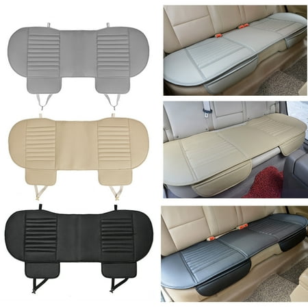 - 54''x19'' Car Interior Rear Seat Cushion Cover Pad Universal Auto Vehicle Dustproof Waterproof PU Leather Bamboo Charcoal