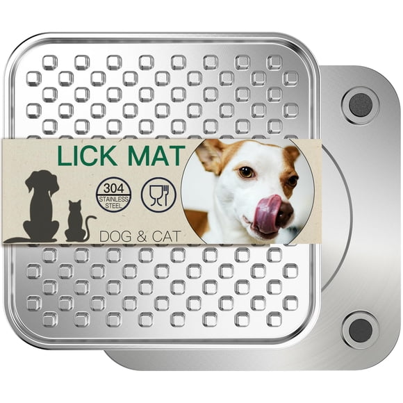 Lick Mat Techphardo de acero inoxidable grande para perros y gatos