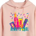 thumbnail image 3 of Coca-Cola - 90's Retro Style - Always Cool - Juniors Cropped Pullover Hoodie, 3 of 5
