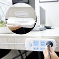 thumbnail image 5 of Paquete de 5 soportes para tiras de alimentación, montaje para tira de alimentación autoadhesivo, sistema de gestión de cables sin perforaciones con montaje protector contra sobretensiones, 5 of 5