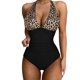 thumbnail image 1 of Bikini De Una Pieza Traje de baño de verano para mujer, traje de baño sin espalda con cuello halter, ropa de playa (camuflaje M) Cgtredaw Para estrenar, 1 of 1