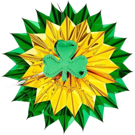 PMU St. Patrick s Day Decorations and Party Supplies - Shamrock Fan-Burst - Irish Costume Party Accessory (3/pkg) Pkg/1