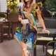 thumbnail image 3 of Balery Sunflower Turtle Vestidos sueltos de manga corta para mujer, vestidos de verano 2025, vestidos casuales de corte A con vuelo., 3 of 6