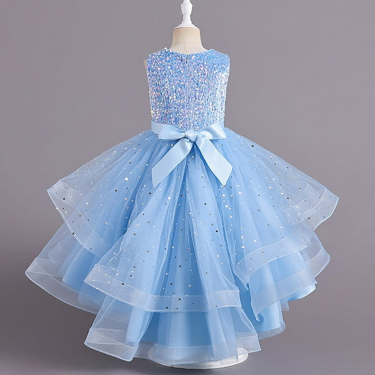 sachin and babi light blue dress Sequin Fairy Dress main image 0