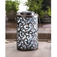 thumbnail image 2 of Home Decorative Iron Swirls Solar Garden Lantern - Brown, 2 of 7